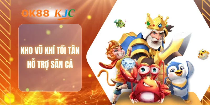 Kho vũ khí tối tân hỗ trợ săn cá